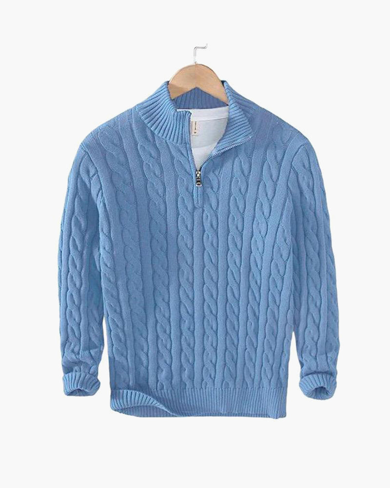 Monza Quarter Zip-Up Sweater