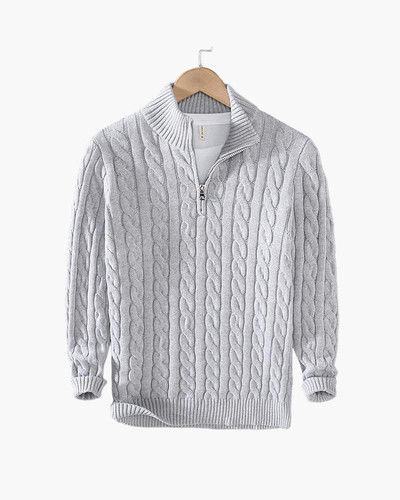 Monza Quarter Zip-Up Sweater