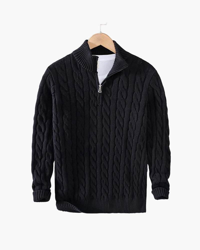 Monza Quarter Zip-Up Sweater