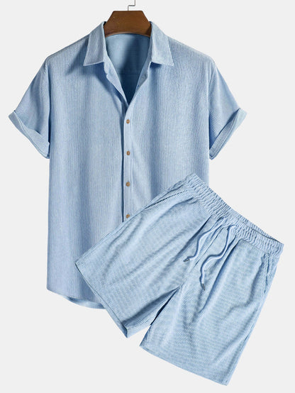 Summer Set Corduroy Overhemd & Shorts