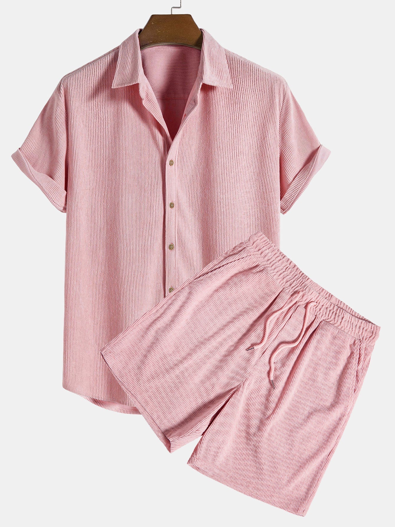 Summer Set Corduroy Overhemd & Shorts