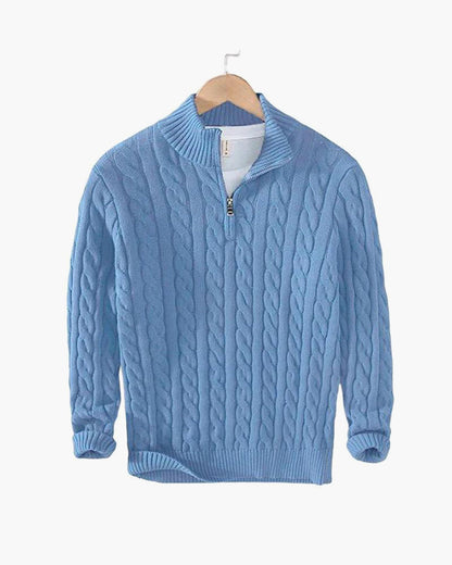 Monza Quarter Zip-Up Sweater