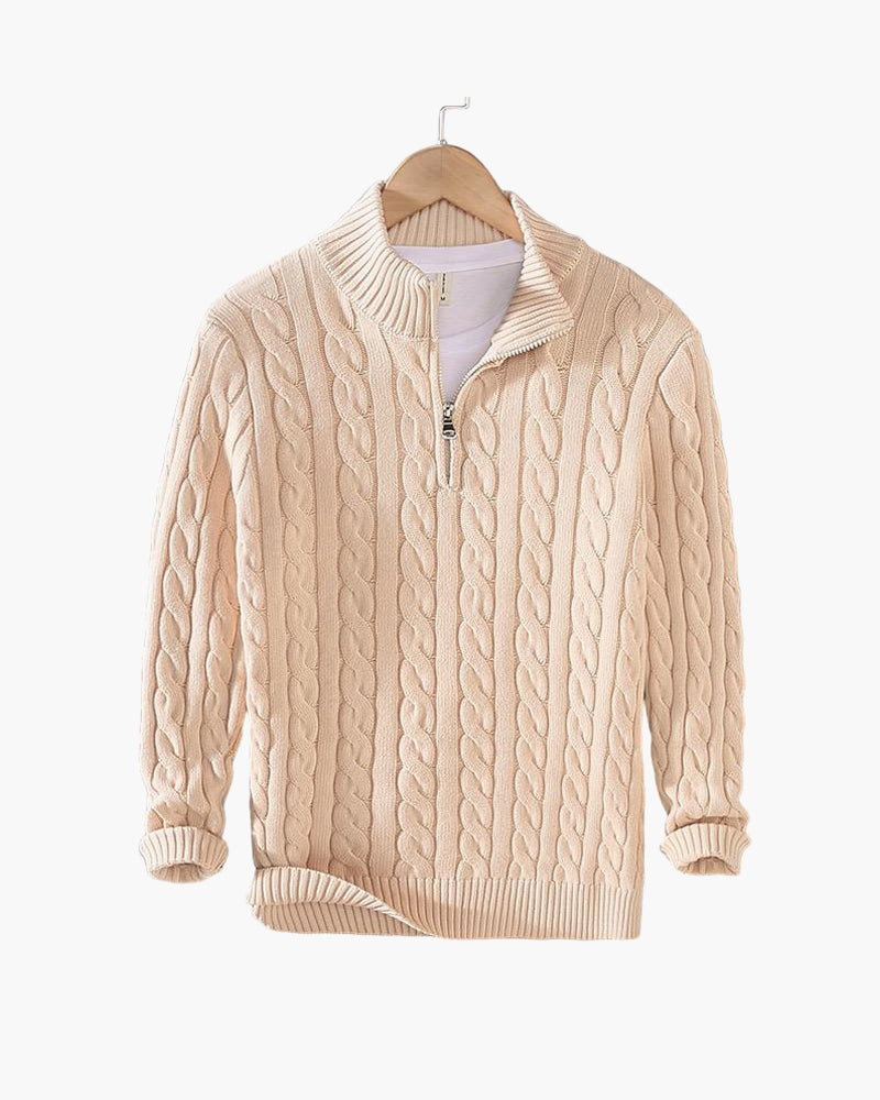 Monza Quarter Zip-Up Sweater