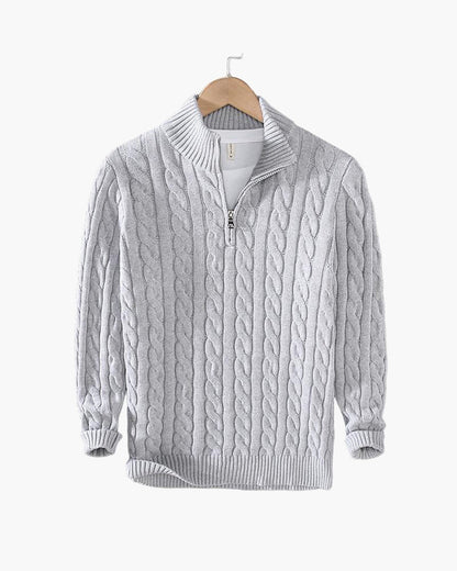 Monza Quarter Zip-Up Sweater