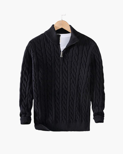 Monza Quarter Zip-Up Sweater