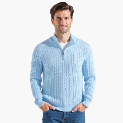 Monza Quarter Zip-Up Sweater