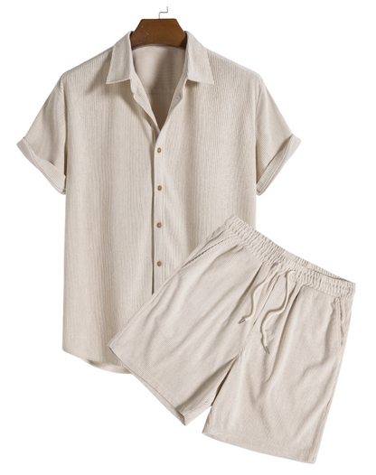 Summer Set Corduroy Overhemd & Shorts